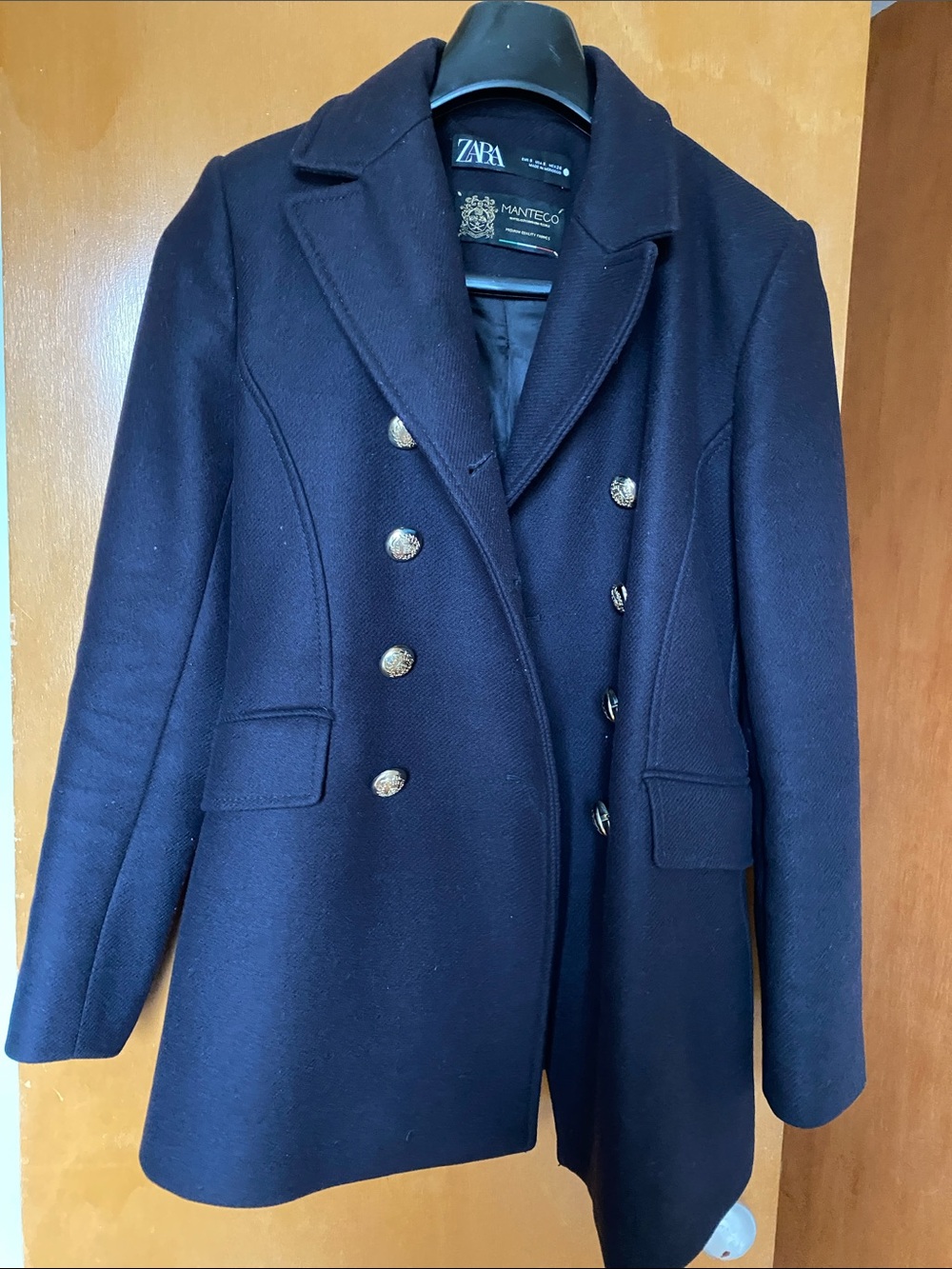 Zara Double-Breasted Wool Coat